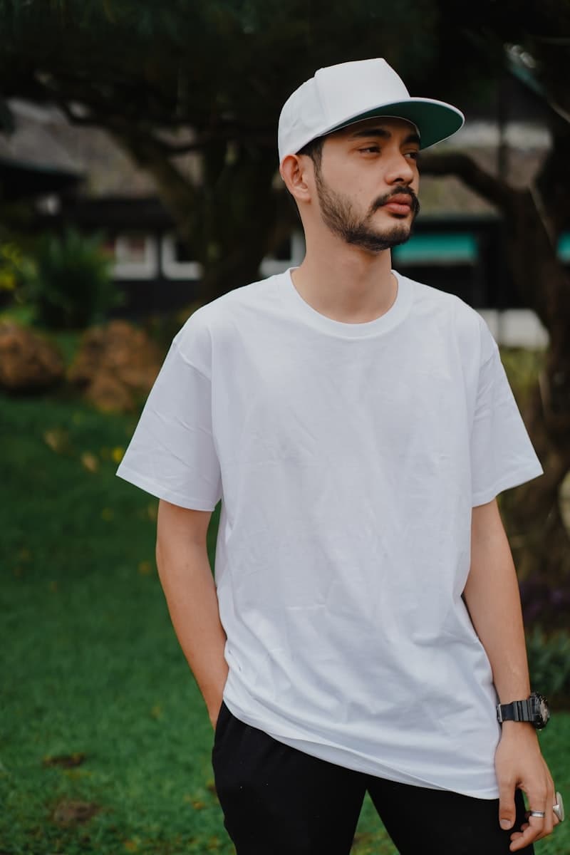 Classic White T-Shirt back view